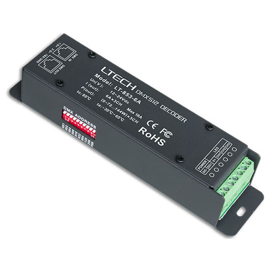 3CH CV DMX Decoder LT-853-6A